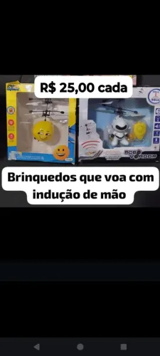 Brinquedos que voa com indução de mão