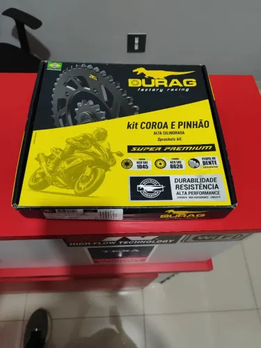Vendo Kit Coroa e Pinhão para moto zero na caixa sem uso Pinhão 16 Dentes e Coroa 47Dentes