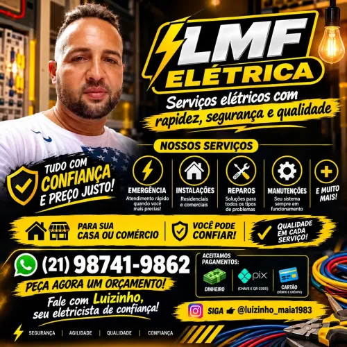 Eletricista 24 horas em Nilópolis, contato pelo whatsapp *