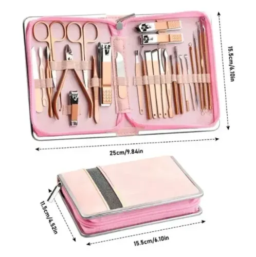 Kit de Manicure e Pedicure Profissional - 26 Peças PRODUTO NOVO