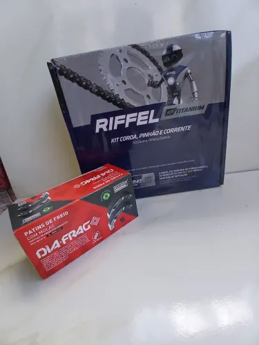 Kit tração riffel cg 150 + lona de freio diafrag 149,90