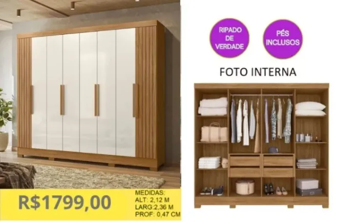 ROUPEIRO CASAL FRIZADO A PRONTA-ENTREGA 