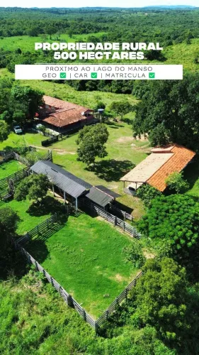 Vendo!!! fazenda 500 hectares região do Paraíso do Manso MT