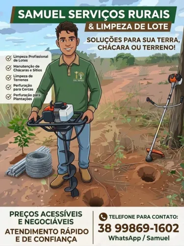 Serviços rurais e limpeza de lotes