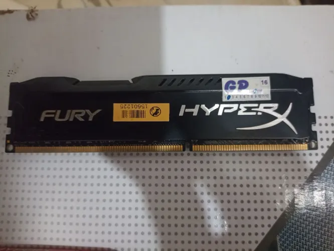 Memória Kingston ddr3 HYPER X FURY 8GB 1600mhz