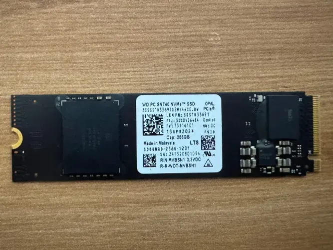 Ssd M2 Nvme Wester Digital 256GB