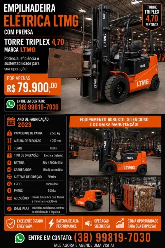 Venda de Empilhadeira Elétrica