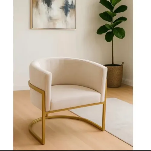 Poltrona com base de ferro 