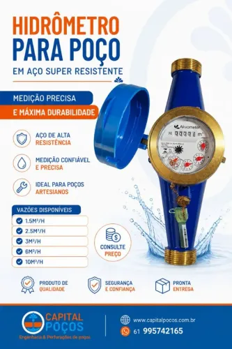 Hidrômetro para poços 