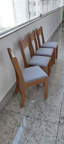 Cadeiras de jantar em linhao