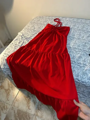 Vestido longo vermelho