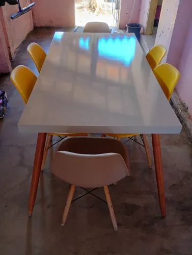 Mesa retro + 6 cadeiras