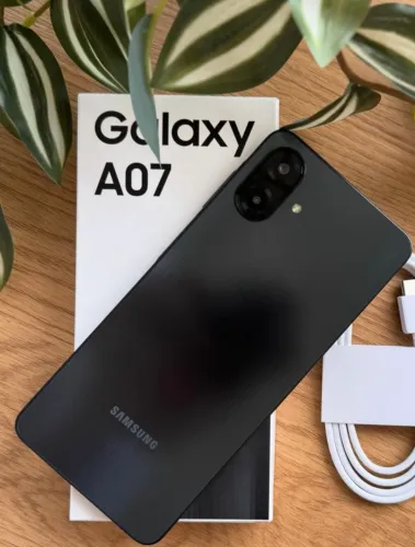 Telefone Nacional Lançamento- Samsung A07 - Preto - 128Gb