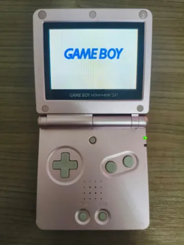 Game Boy Advance SP Rosa com Carregador