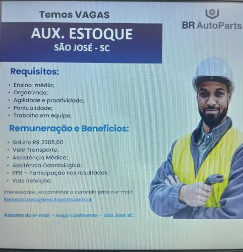 Auxiliar de estoque