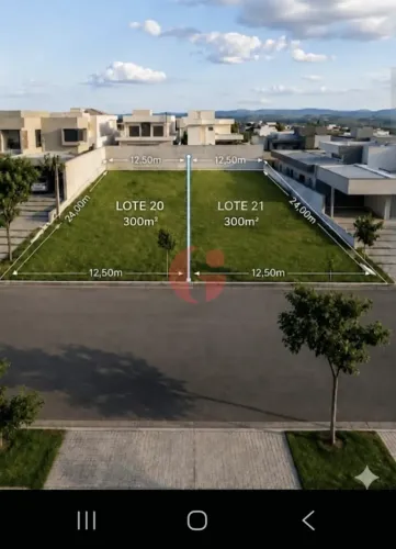 Terreno à venda no condomínio Residencial Terras do Vale com 2 lotes unificados ou separad
