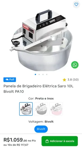 PANELA ELÉTRICA SARO PA10 - 10L 