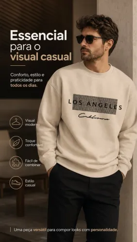 Moletom masculino Lós angeles