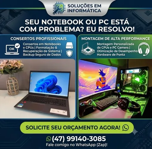Chama Para Mais Informações seu computador ou notebook não está funcionando?