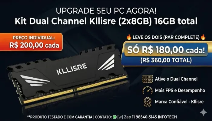 Memória Ram Kllisre 8gb Ddr4 3200mhz SERVE zion xeon
