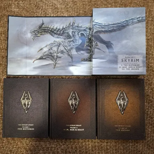 Livros The Skyrim Library 3 Volumes Box Set Capa Dura