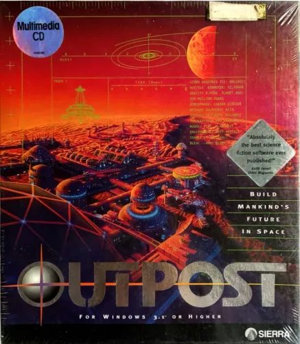 cd de jogo outpost ficção the legacy of eart nasa premiado lacrado impecável 100cx