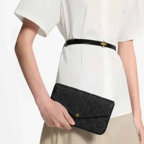Bolsa Louis Vuitton Félicie Pochette no couro Monogram Empreinte