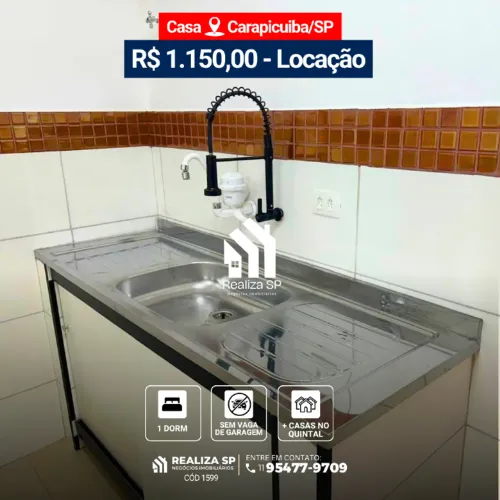 Casa Para Locação Vila Silviânia Carapicuíba SP