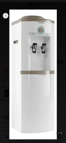 Bebedouro porta garrafão de água duas torneiras natural e gelada ja usado gelando perfeita