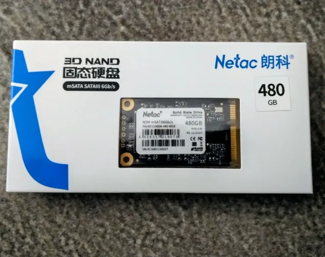 SSD mSATA SATA3 480GB + Adaptador 2.5 Novo Lacrado