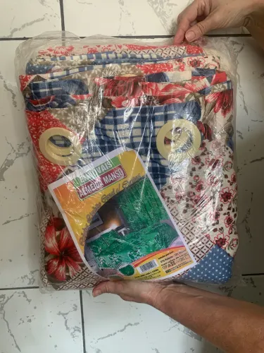 colcha da casal c/ cortina | de R$350 por R$180