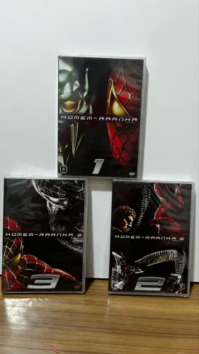 DVD Homem-Aranha 1, 2 e 3