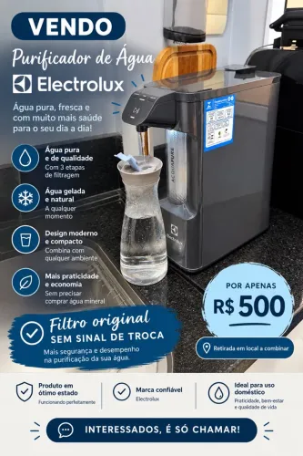 Purificador de água Electrolux