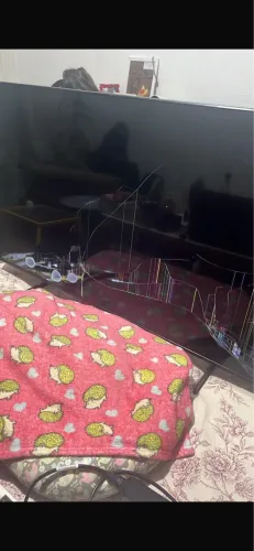 Vendo uma TV de 50 polegadas 1 ano de uso caiu trincou por dentro 