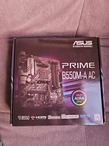 Placa Mãe Asus Prime B550M-A AC - wifi, nova, 0km, nfe e garantia