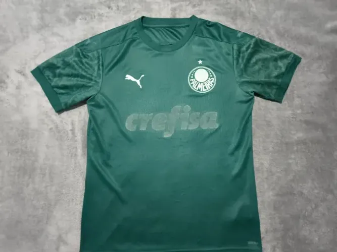 Camisa Oficial Palmeiras 2020-2021 Puma, tamanho P (50x72cm). Tecido excelente.