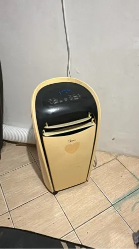 Ar condicionado portátil gelando super bem mídia 