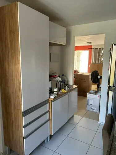 Armário de Cozinha Bartira Jaspe - 6 Portas e 3 Gavetas