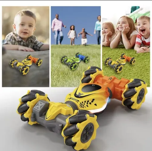 CARRINHO 4WD STUNT VEHICLE - CONTROLE POR GESTO + CONTROLE REMOTO<br>