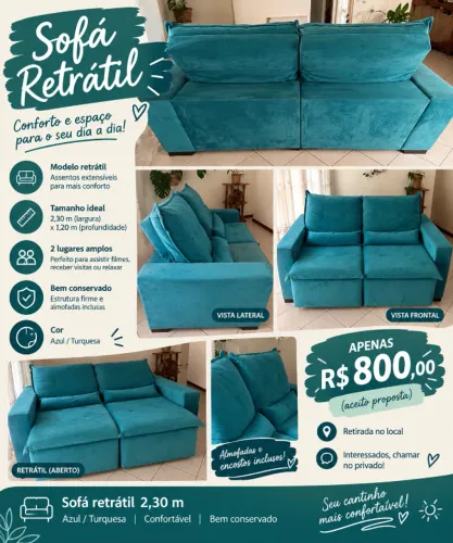 Sofá retrátil