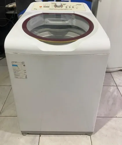 Máquina de lavar Brastemp 15 kg cesto inox 