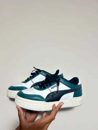 tênis puma verde e branco