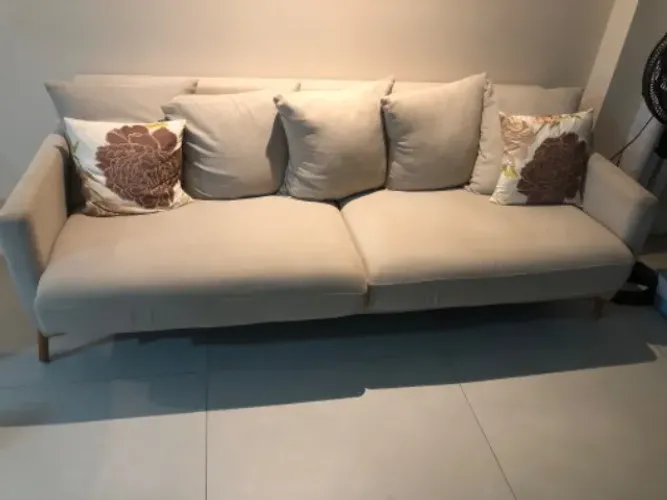 Sofá 4 lugares espuma super silicone