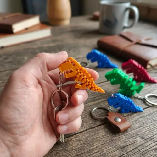 Dino Articulado: O Chaveiro que Virou Febre com o Filho do Neymar!