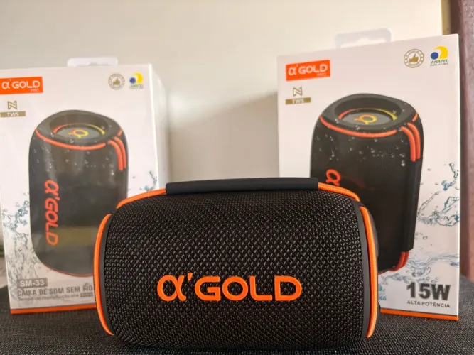 Caixa de som Bluetooth 15w aGold Pro
