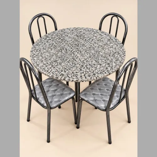 Mesa com 4 cadeiras 79x79 cm - entrego hoje