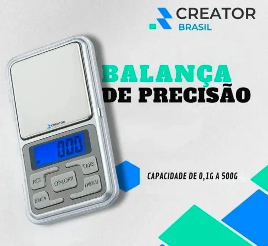 Mini balança de precisão de 0,1 a 500 gramas