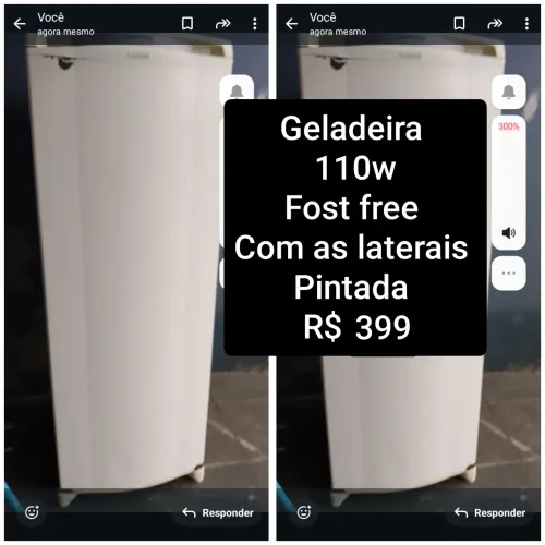 Geladeira fost free 110w