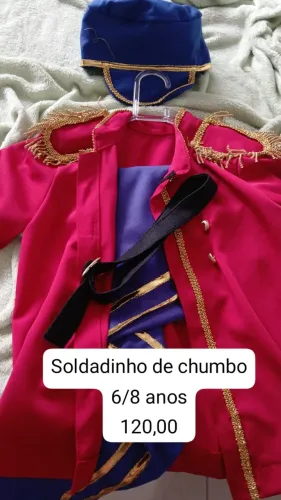 Fantasia Soldadinho de Chumbo Infantil 
