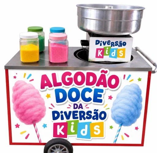 Algodão doce e cama elástica!!